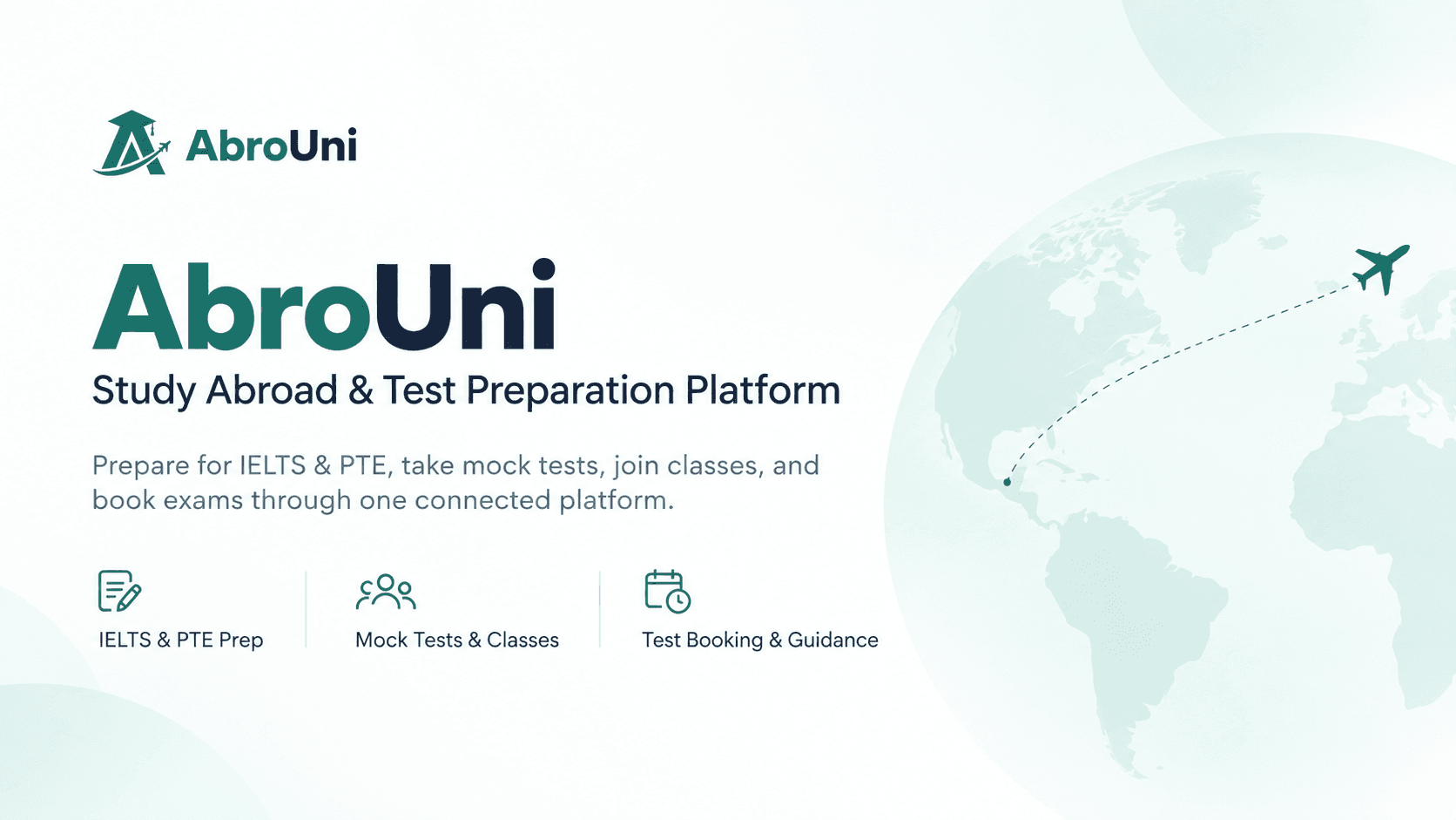 AbroUni study abroad and test preparation platform